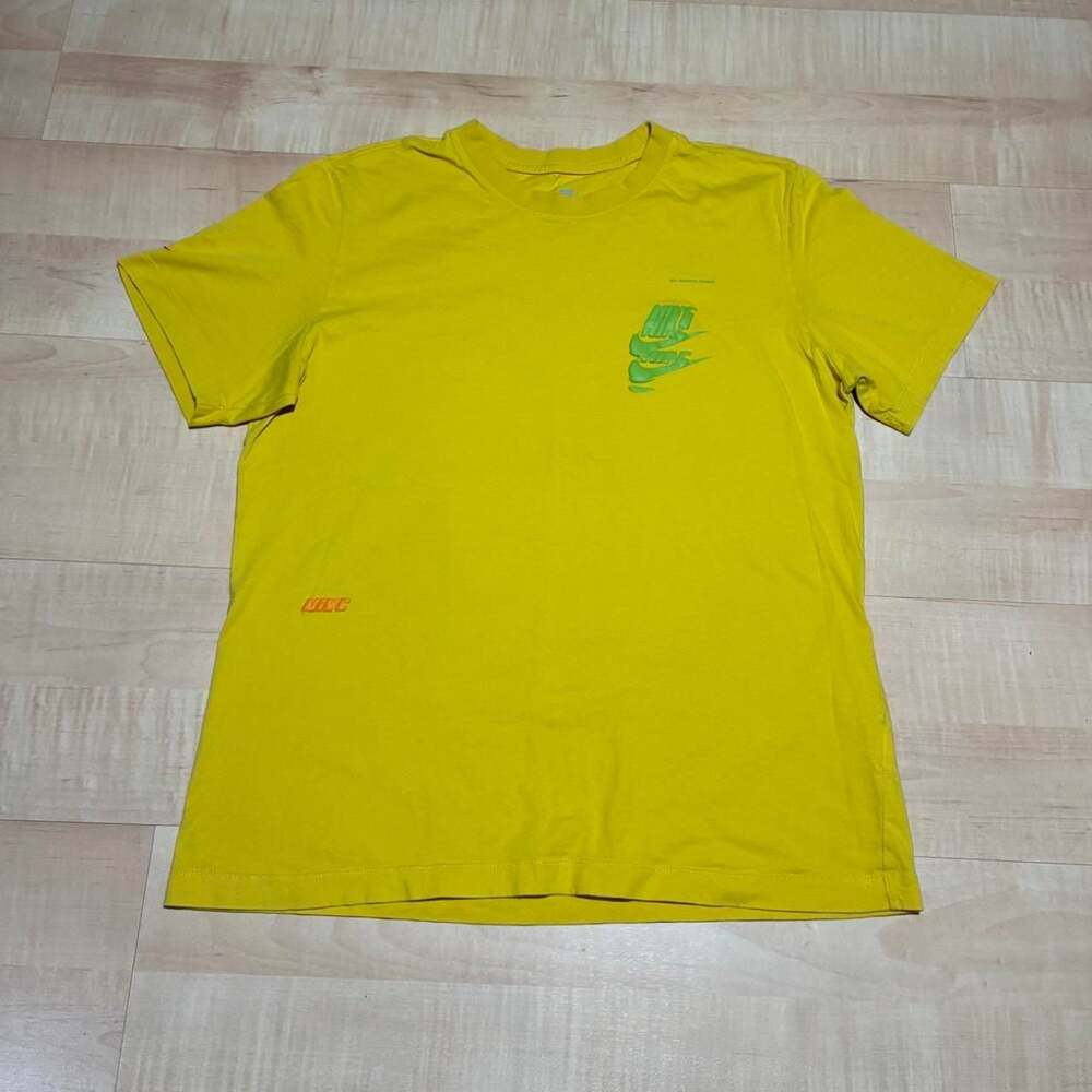 Nike Multi Swoosh Graphic T Shirt Yellow